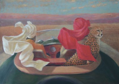 Racing Green and Cheetah by Lincoln Seligman
